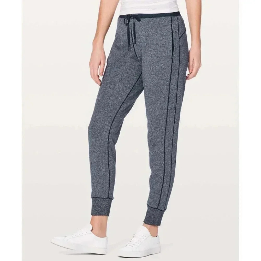 Lululemon Cool & Collected Jogger *28" Heathered  Speckled True Navy | 8 - Picture 2 of 12